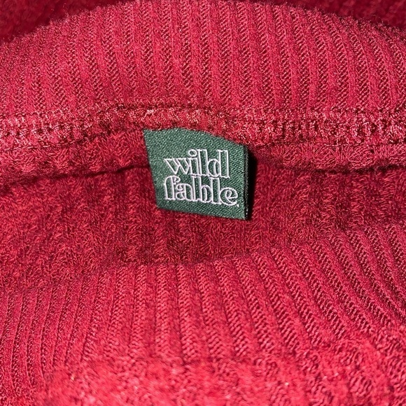 Wild Fable Waffle Knit Round Neck‎ Relaxed Fit Women Shirt Size Large Comfort - Picture 5 of 7